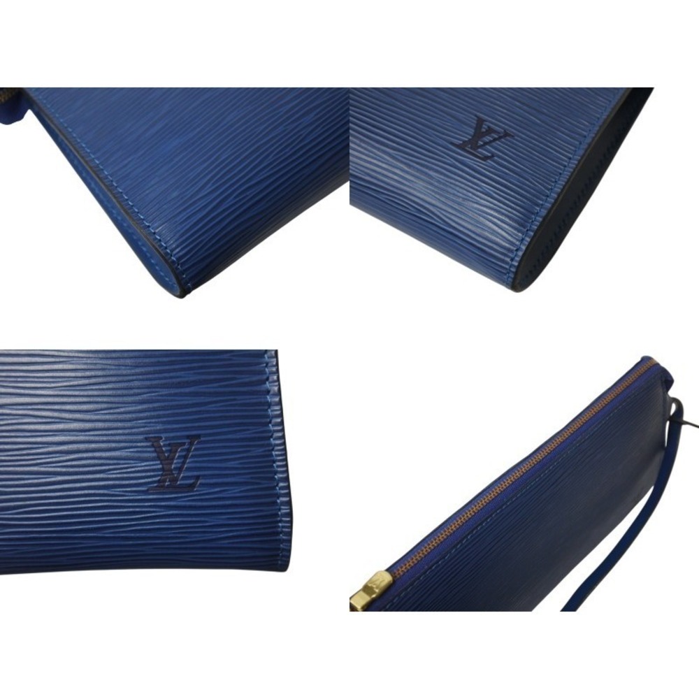 LOUIS VUITTON Pochette Accessoires One Shoulder Hobo bag Epi leather blue - Picture 7 of 8
